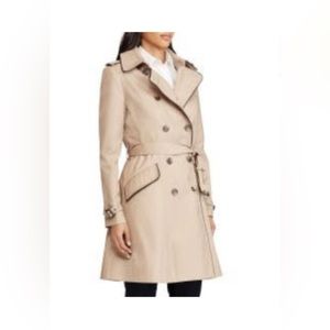 Lauren Ralph Lauren Double Breasted Water Resistant Trench Coat